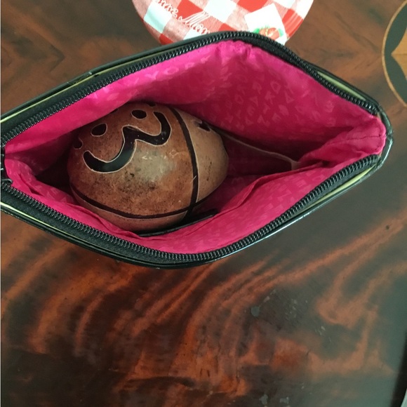 Kate Spade Black  Patent leather  & White Stripped  Wallet $45 - Picture 6 of 7